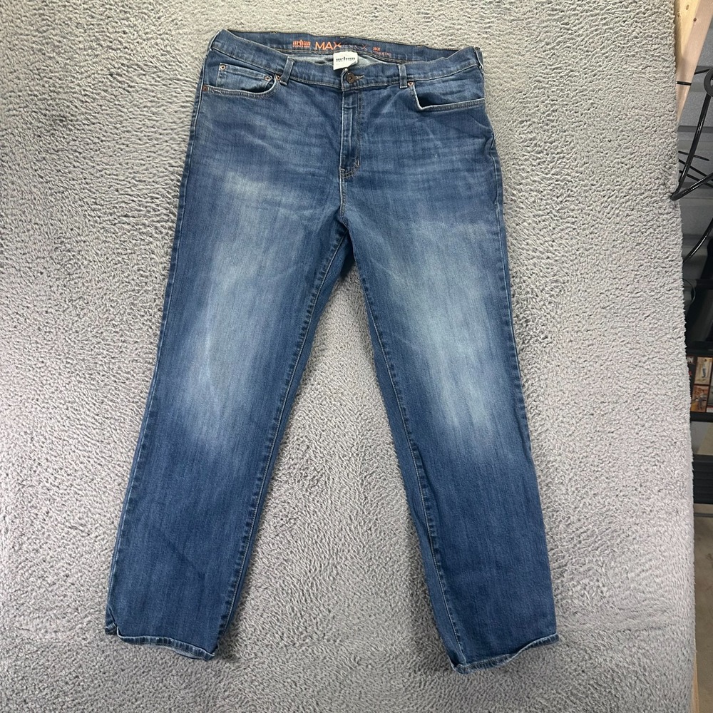 Urban Pipeline Max Flex Jeans Mens 38x32 Blue Cotton Denim Straight Athletic